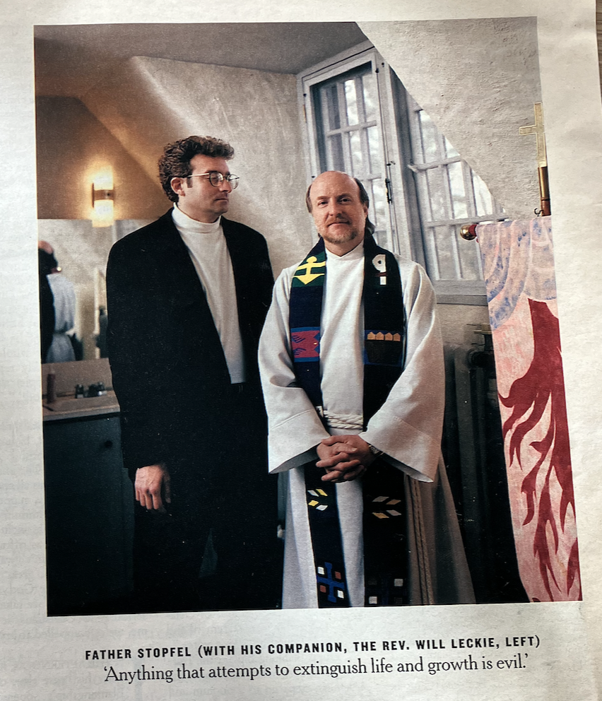 Father Stopfel with his partner, The Rev. Will Leckie